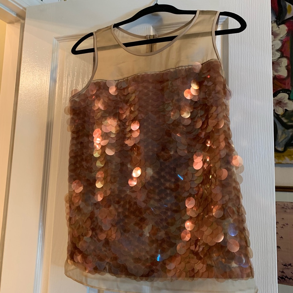 Ann Taylor evening blouse with Paillettes